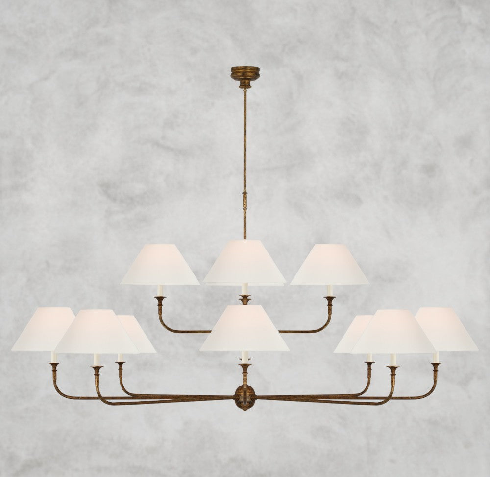 Piaf Two-Tier Chandelier 58", 72"